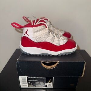 Jordan 11 retro cherry toddler size 7c
